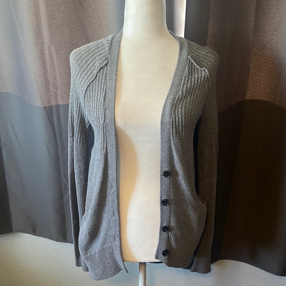 Grey cardigan